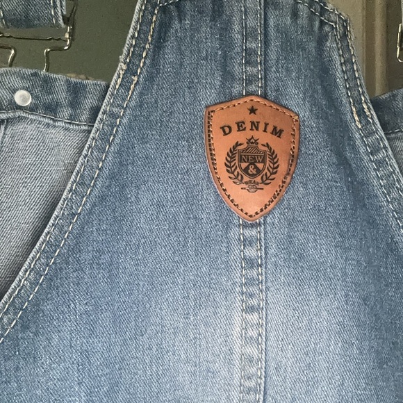 Denim short overalls - Picture 3 of 3